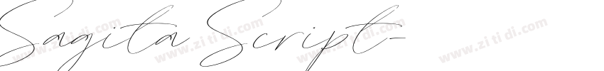 Sagita Script字体转换